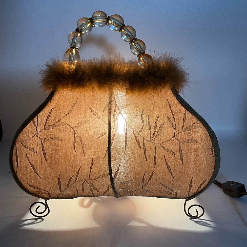 Vintage Purse Lamp